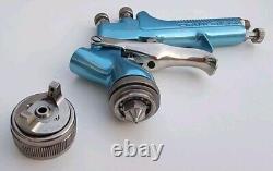 Devilbiss GTI W 1.3 spraygun 115 HVLP aircap with Brand New spray gun cup / pot