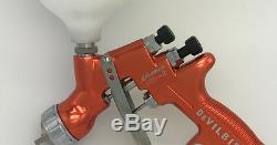 Devilbiss HD-2 HVLP Spray Gun Gravity Feed Paint Topcoat 600cc Plastic Paint Cup