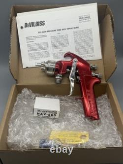 Devilbiss Pressure Feed HVLP Spray Gun EXL-520P Red