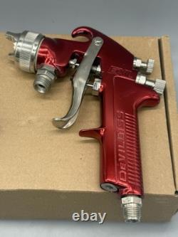 Devilbiss Pressure Feed HVLP Spray Gun EXL-520P Red