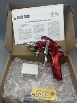 Devilbiss Pressure Feed HVLP Spray Gun EXL-520P Red