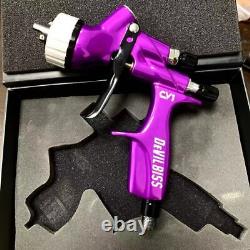 Devilbiss Purple CV1 HVLP Spray Gun 1.3mm Nozzle 600 ML Car Paint Tool Pistol