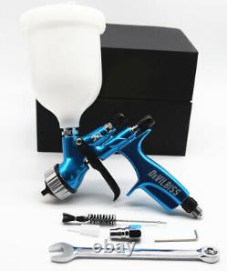 Devilbiss Spray Gun HVLP Blue CV1 1.3mm Nozzle Car Paint Tool Pistol 600 ML Blue