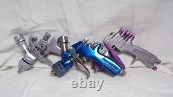 Devilbiss Spray Gun flg4 Finish line FLG4 & 2 Unbranded HVLP Spray Guns (K)