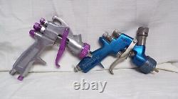 Devilbiss Spray Gun flg4 Finish line FLG4 & 2 Unbranded HVLP Spray Guns (K)