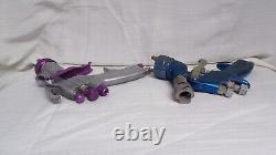 Devilbiss Spray Gun flg4 Finish line FLG4 & 2 Unbranded HVLP Spray Guns (K)