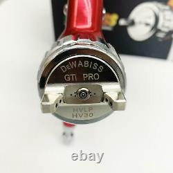 Dewabiss Gti Pro Lite Red Straight Handle 1.3mm Nozzle Car Paint Tool Spray Gun