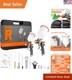 Dual Nozzle Hvlp Paint Sprayer With Toolbox Perfect For Auto Paint & Home Décor