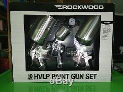 Eastwood Rockwood 10 Piece HVLP Paint Gun Set