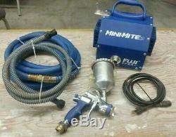 Fuji Spray Mini-Mite 3 HVLP Turbine Paint Sprayer Hose Gravity Gun Lot Kit