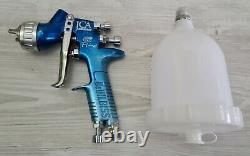 Genuine Devilbiss GTI PRO 1.2 HV30 HVLP aircap spray gun + new spraygun cup