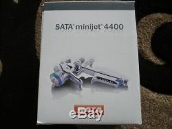 Genuine Sata minijet 4400 B HVLP Gun with1.2sr, with Reusable Plastic Cup, (satajet)