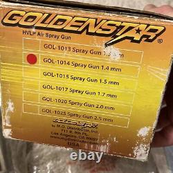 Golden Star GOL-1014 1.4mm HVLP Air Spray Gun Brand New Open Box CIB