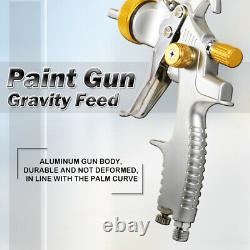 HVLP 1.3mm Spray Paint Gun Kit With Regulator Air Filter 1.5mm 1.7mm 2.0 mm set
