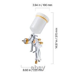 HVLP 3 Nozzles Air Spray Gun 600ml Automotive