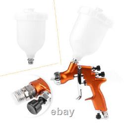 HVLP Air Gravity Feed Spray Gun Sets 1.3 mm Nozzle Fit for Body Paint Car US