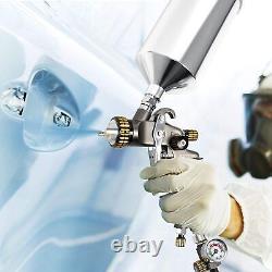 HVLP Air Spray Gun, 1000ml Capacity 14.5CFM 1000ML 1.4/1.8mm Nozzles Tips