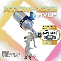 HVLP Atom X27 Car Paint Gun Gravity Feed + GunBudd Ultra Light USA