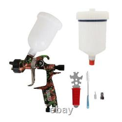 HVLP Auto Paint Air Spray Gun Kits Gravity Feed Car Primer 1.3mm Nozzle 600ml