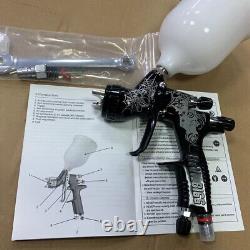 HVLP Black Spider Carve Car Spray Gun TE20 1.3mm Nozzle Paint Tool for Devilbiss
