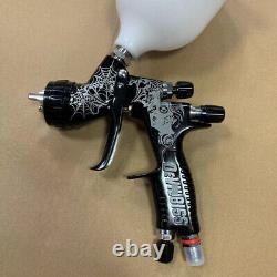 HVLP Black Spider Carve Car Spray Gun TE20 1.3mm Nozzle Paint Tool for Devilbiss