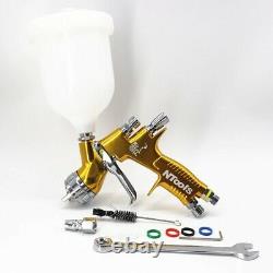 HVLP Car Paint Spray Gun 1.3mm Nozzle Air Sprayer Pistol Tool Gold Compressor