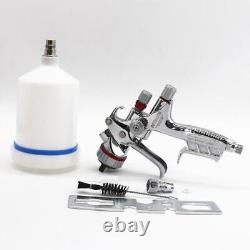 HVLP HIQ 4500 Gravity Air Spray Gun With Adapter Kit 1.3mm Nozzle Car Paint Tool