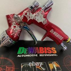 HVLP Red Car Spray Gun TE20 1.3mm Nozzle Car Paint Tool Pistol for Devilbiss/