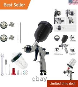 HVLP Spray Gun, 1.3 mm and 1.8 mm Stainless Steel Air Spray Gun, 600 ml and 4