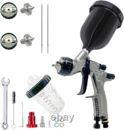 HVLP Spray Gun, 1.3 mm and 1.8 mm Stainless Steel Air Spray Gun, 600 ml and 4