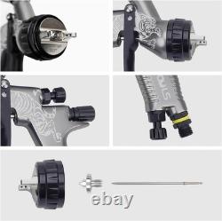 HVLP Spray Gun, 1.3 mm and 1.8 mm Stainless Steel Air Spray Gun, 600 ml and 4