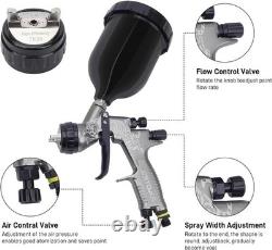 HVLP Spray Gun, 1.3 mm and 1.8 mm Stainless Steel Air Spray Gun, 600 ml and 4 HVLP Spray Gun, 1.3 mm and 1.8 mm Stainless Steel Air Spray Gun, 600 ml and 4