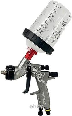 HVLP Spray Gun, 1.3 mm and 1.8 mm Stainless Steel Air Spray Gun, 600 ml and 4