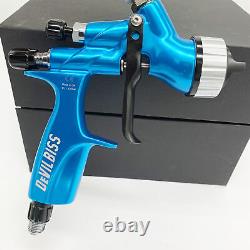 HVLP Spray Gun Devilbiss Blue Cv1 1.3mm Nozzle Car Paint Tool Pistol 600 Ml