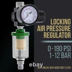 HVLP Spray Gun Kit for Auto Paint Set of 3 Sprayers