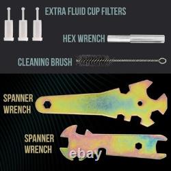 HVLP Spray Gun Kit for Auto Paint Set of 3 Sprayers 1.0mm, 1.4mm, 1.8mm wit
