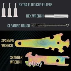 HVLP Spray Gun Kit for Auto Paint Set of 3 Sprayers 1.0mm, 1.4mm, 1.8mm wit