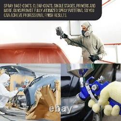High-Performance HVLP Spray Gun Set with Maintenance Kit & 1-Year Warranty