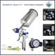 High-performance Paint Gun For Primer And Basecoat With Stainless Steel Finish