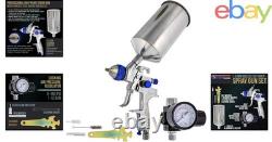 High-Performance Paint Gun for Primer and Basecoat with Stainless Steel Finish