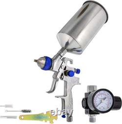 High-Performance Paint Gun for Primer and Basecoat with Stainless Steel Finish