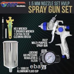 High-Performance Paint Gun for Primer and Basecoat with Stainless Steel Finish