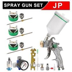 Hlvp Spray Gun Paint Sprayer Pneumatic Tool Set Gravity Feed 1.4mm Air Nozzle