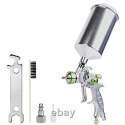 Huepar HVLP Gravity Feed Air Spray Gun with 3 Knobs for Full Adjustment 1.3mm