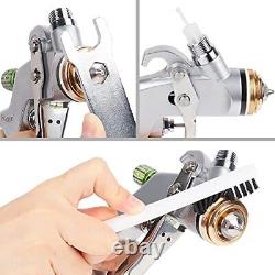 Huepar HVLP Gravity Feed Air Spray Gun with 3 Knobs for Full Adjustment 1.3mm