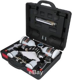 Husky HVLP Standard Gravity Feed Air Paint Spray Gun Tool Kit Sprayer Painting