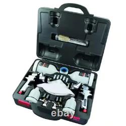 Husky Spray Gun Kit HVLP Gravity Feed Paint Sprayer Set 600cc 120cc Cups