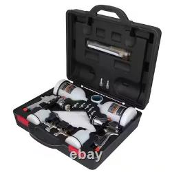 Husky Spray Gun Kit HVLP Gravity Feed Paint Sprayer Set 600cc 120cc Cups