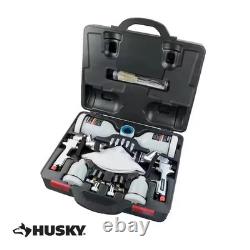 Husky Spray Gun Kit HVLP Gravity Feed Paint Sprayer Set 600cc 120cc Cups