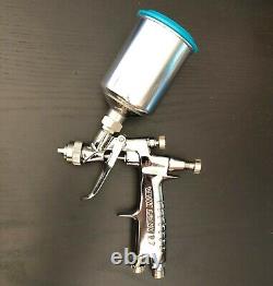 Iwata LPH80 1.0 tip E4 Cap HVLP Mini Gravity Feed Gun with Aluminum Cup